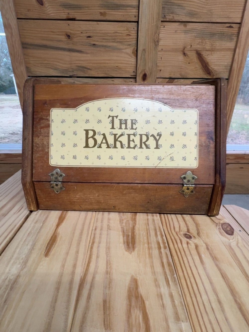 The Bakery Wooden Bread Box - Brown